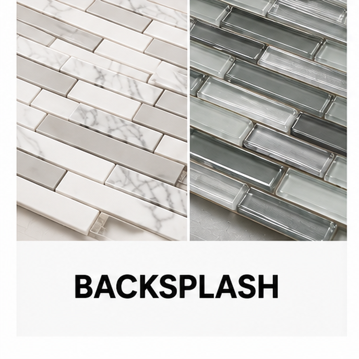 MOSAIC - GLASS BACKSPLASH - MARBLE BACKSPLASH