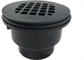 Round Shower Drain Black - ABS Material image 0