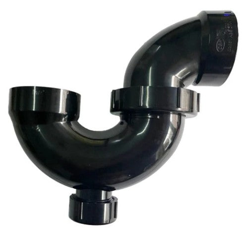 2221 ABS P-Trap W/Union With Cleanout Plug 1-1/2" image 0