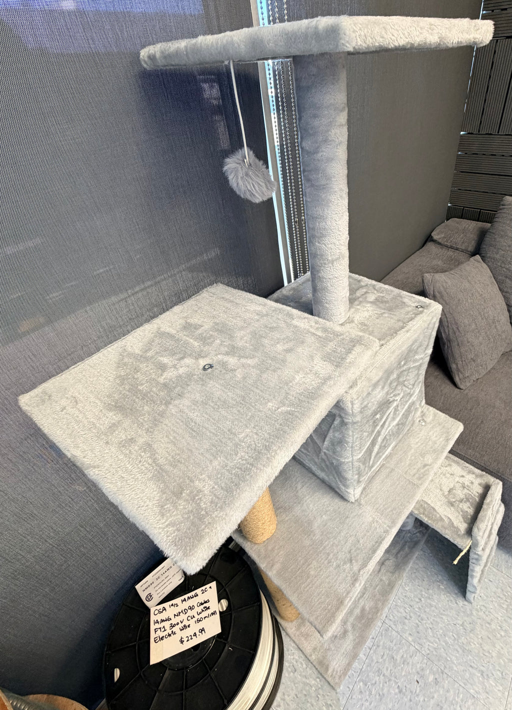 50” H 4-Level Cat Tree with Bed, Toy & Hideout $59 image 2