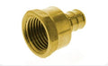PEX Crimp × FIP Female Adapter –1/2" Brass | 10pcs/Bag (Model: 62202C) image 0