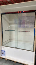 Shower Tub Door – 60" x59" | 8mm Framed Chrome image 0