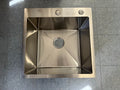 Handmade Topmount Kitchen Sink – Single Bowl | 16 G, 20"x20"x9.5" image 0