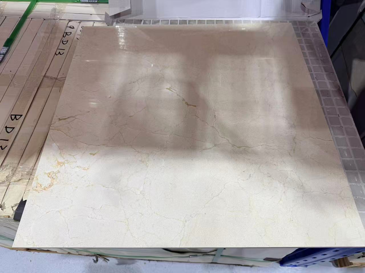 24"x24" Sandstone Beige Polished Stone Tile, $1.59/sq.ft (3pcs/box, 12sq.ft)