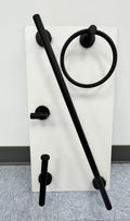 Bathroom Accessory Set - Round, Black image 0