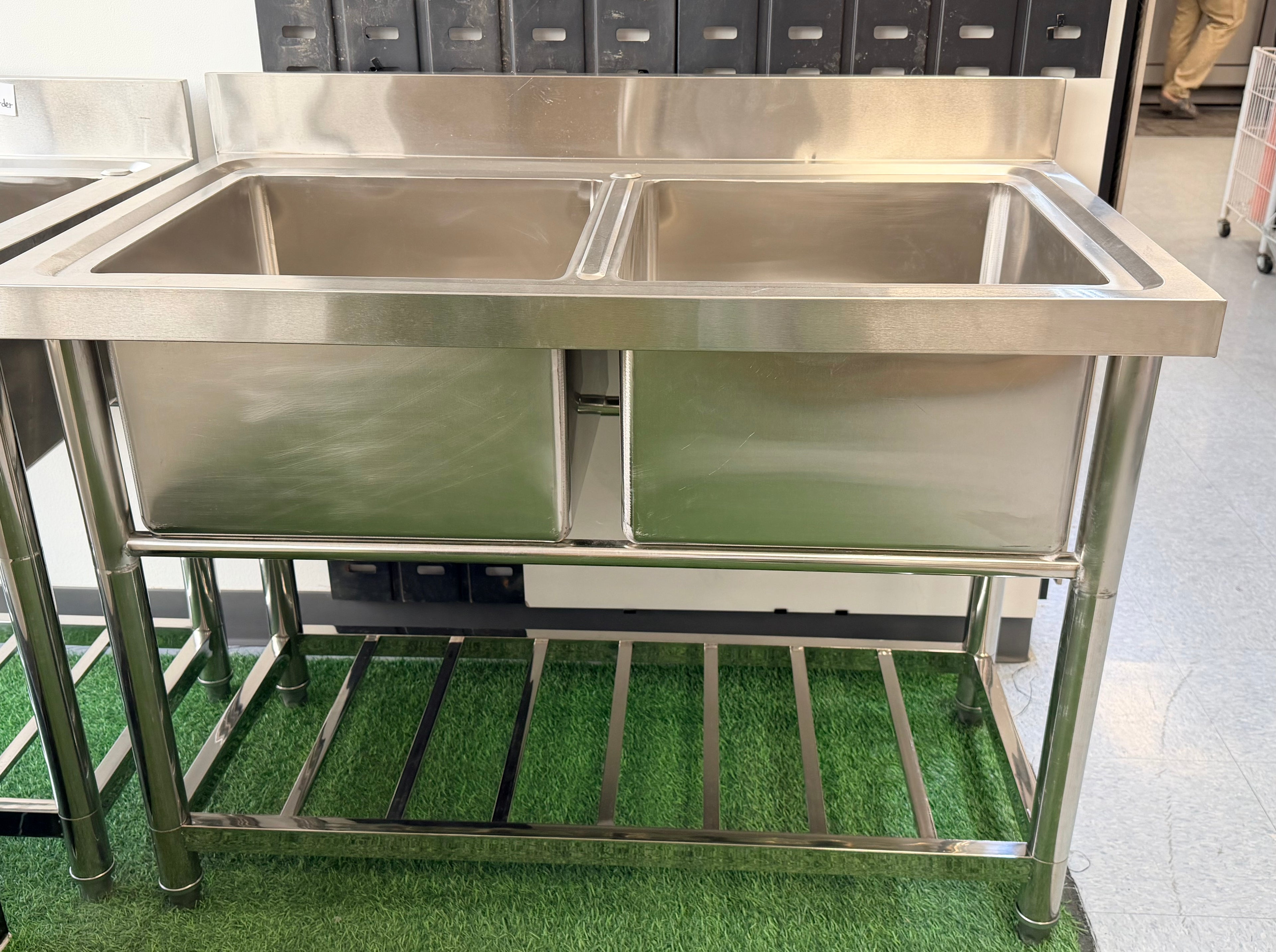 Stainless Steel Double Layer Laundry Sink GYXG 002 43.5"L x25"Dx 36"H image 1