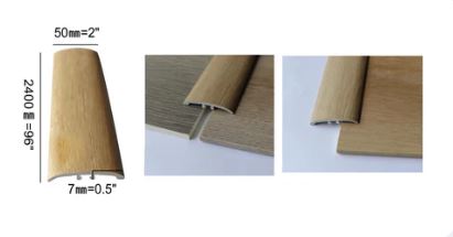 Holiday 2-in-1 T-moulding & Reducer 95” H x 2” W x 7mm D image 0