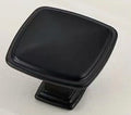 Solid Square Knob Black Zinc Alloy image 0