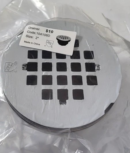 Round Shower Drain Chrome – ABS Material image 0
