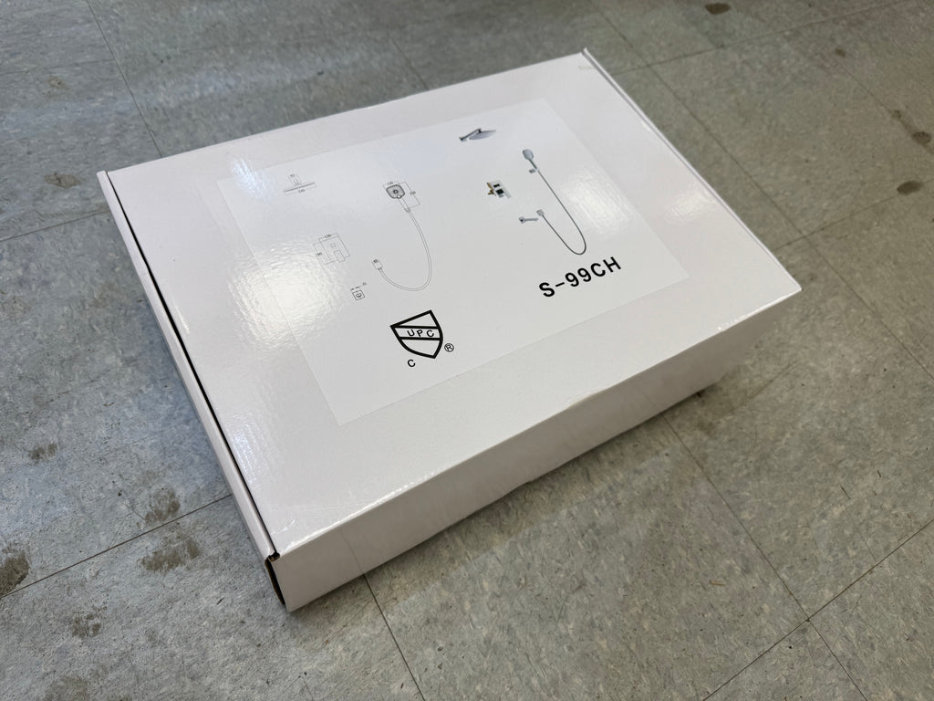 Chrome Shower Combo Set - With Shut-Off (No PEX Fittings) image 1
