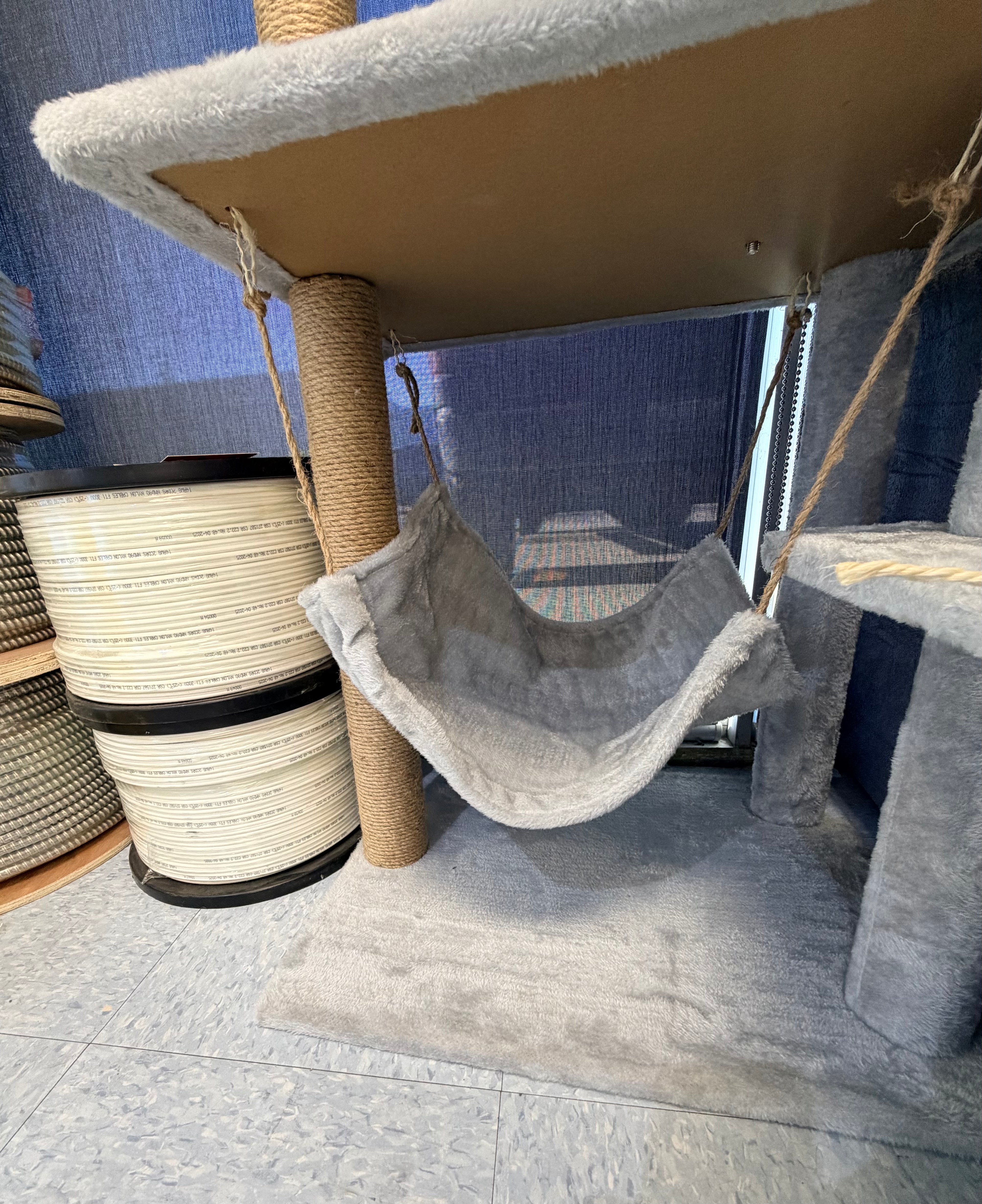 50” H 4-Level Cat Tree with Bed, Toy & Hideout $59 image 1