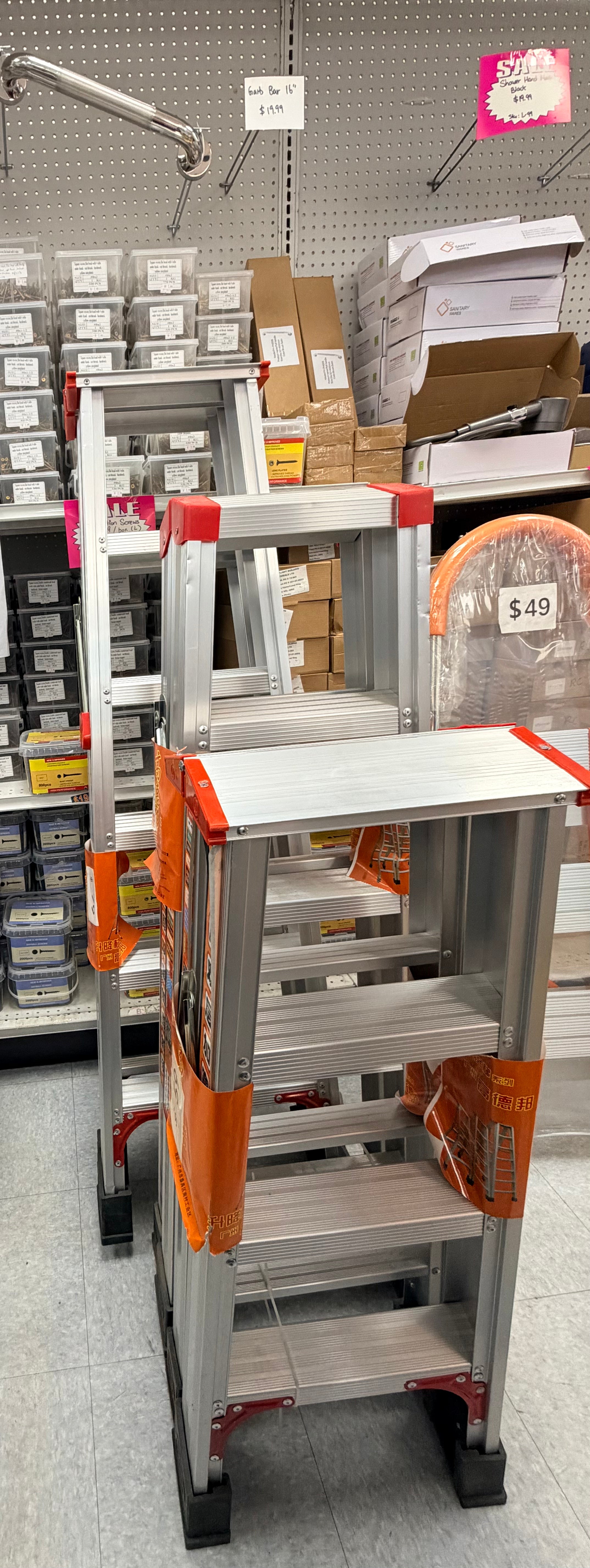 Aluminum Heavy Duty Ladder 50" 5 Steps image 0