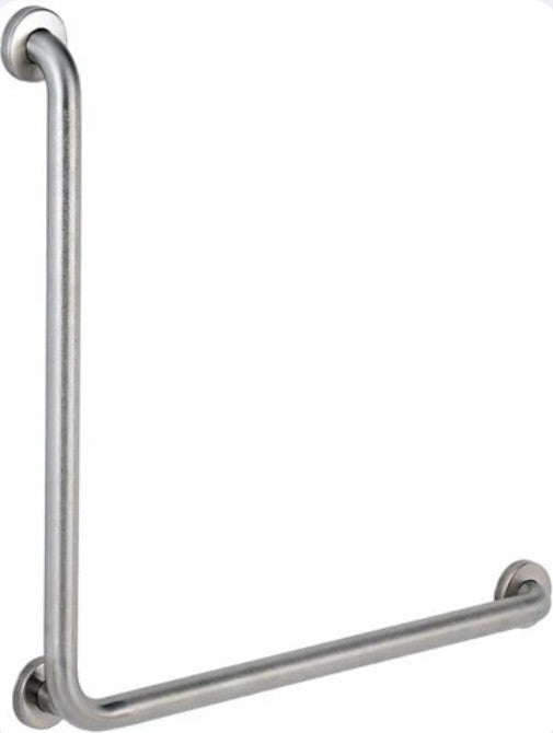 90° L-Shape Grab Bar – Stainless Steel Safety Support image 0