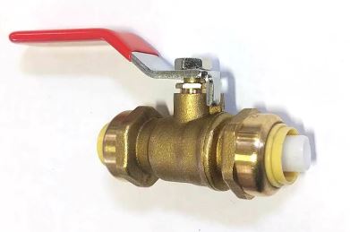 Push-to-Connect Ball Valve – 1/2" PEX Bite Shut-Off (Model: 61801) image 1