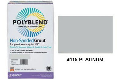 Non-Sanded Tile Grout Plus #115 Platinum – 10LB image 0
