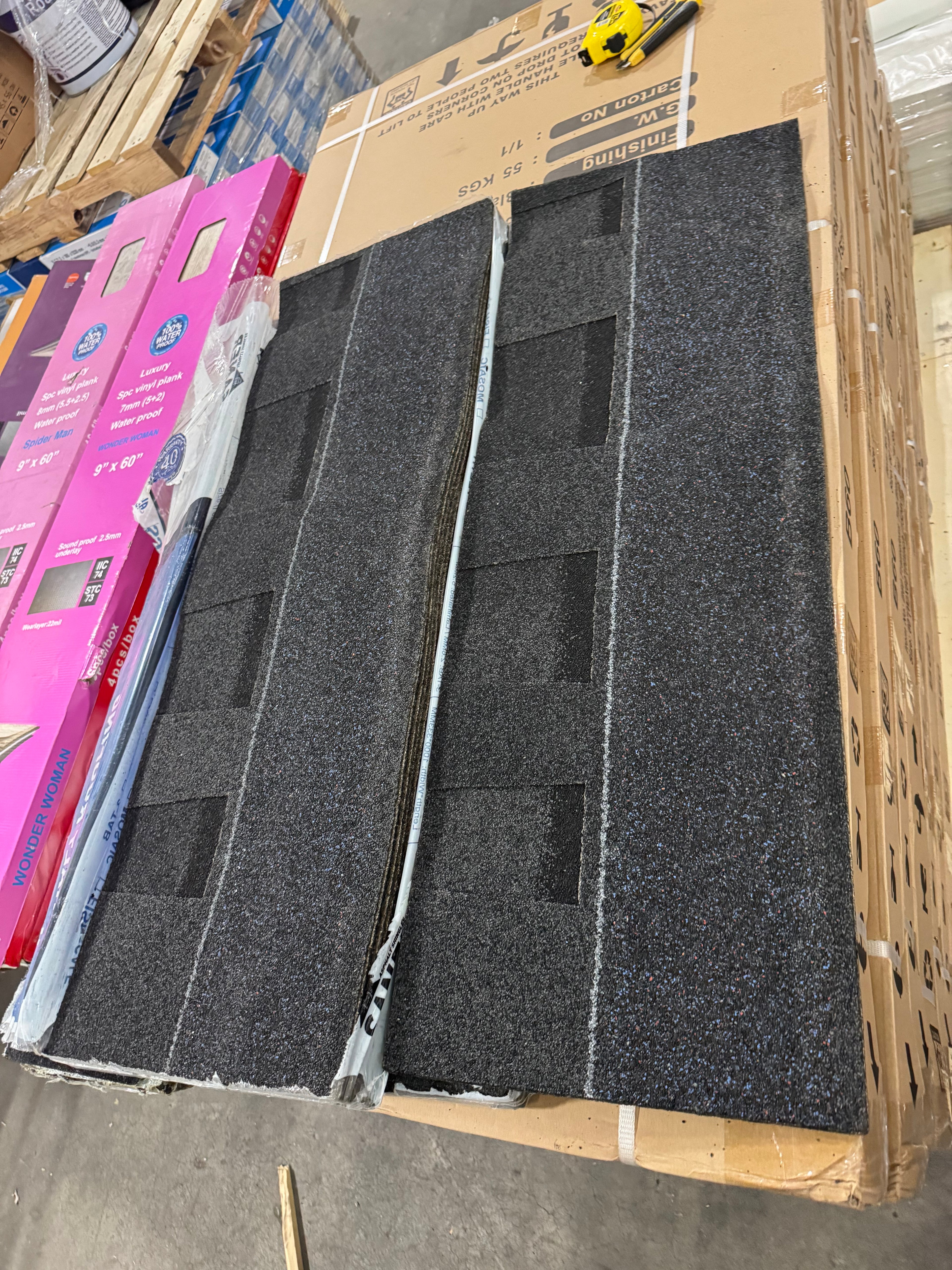 5.2mm Black Mixture Roof Laminated 39.37"x13.11", 16pcs/Bundle, Approx. 25 sq.ft