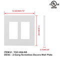 2G Decorative Wall Plate Screwless image 0