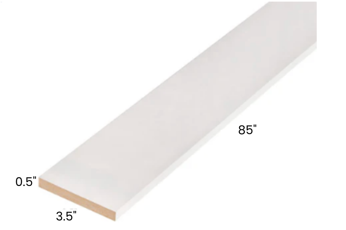 Baseboard Moulding 1/2"x3.5"x85" 10pcs/pack $32.99/pack image 0