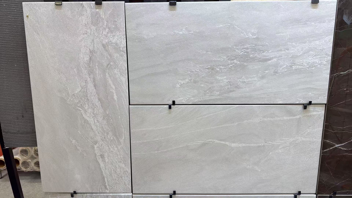 12"x24" Neblina Light Grey 65500 Matte Porcelain Tile, $1.49/sq.ft (9pcs/box, 17.60sq.ft)