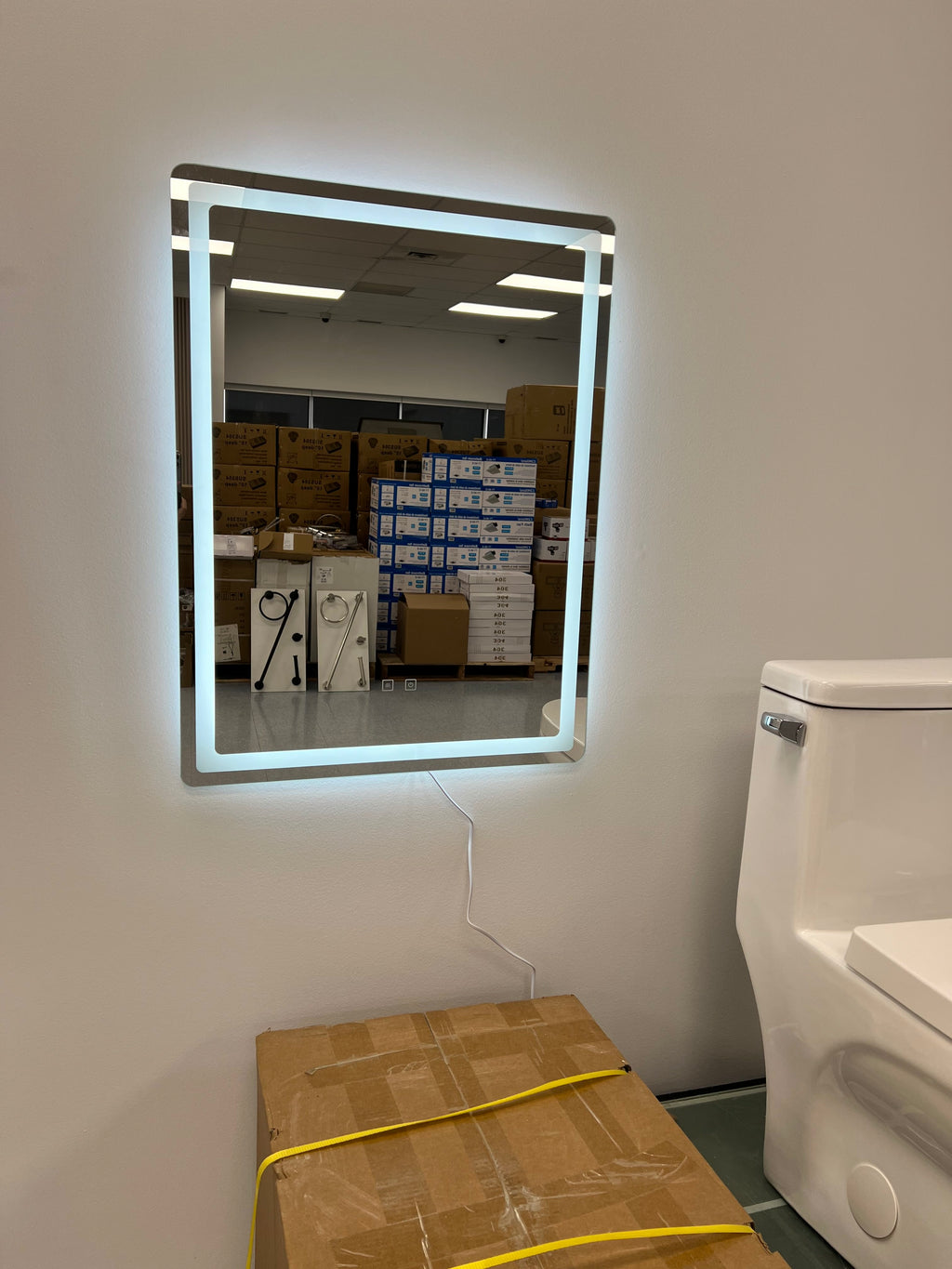 LED Vanity Mirror 24x32 – Anti-Fog, Touch Switch, Cool White image 0