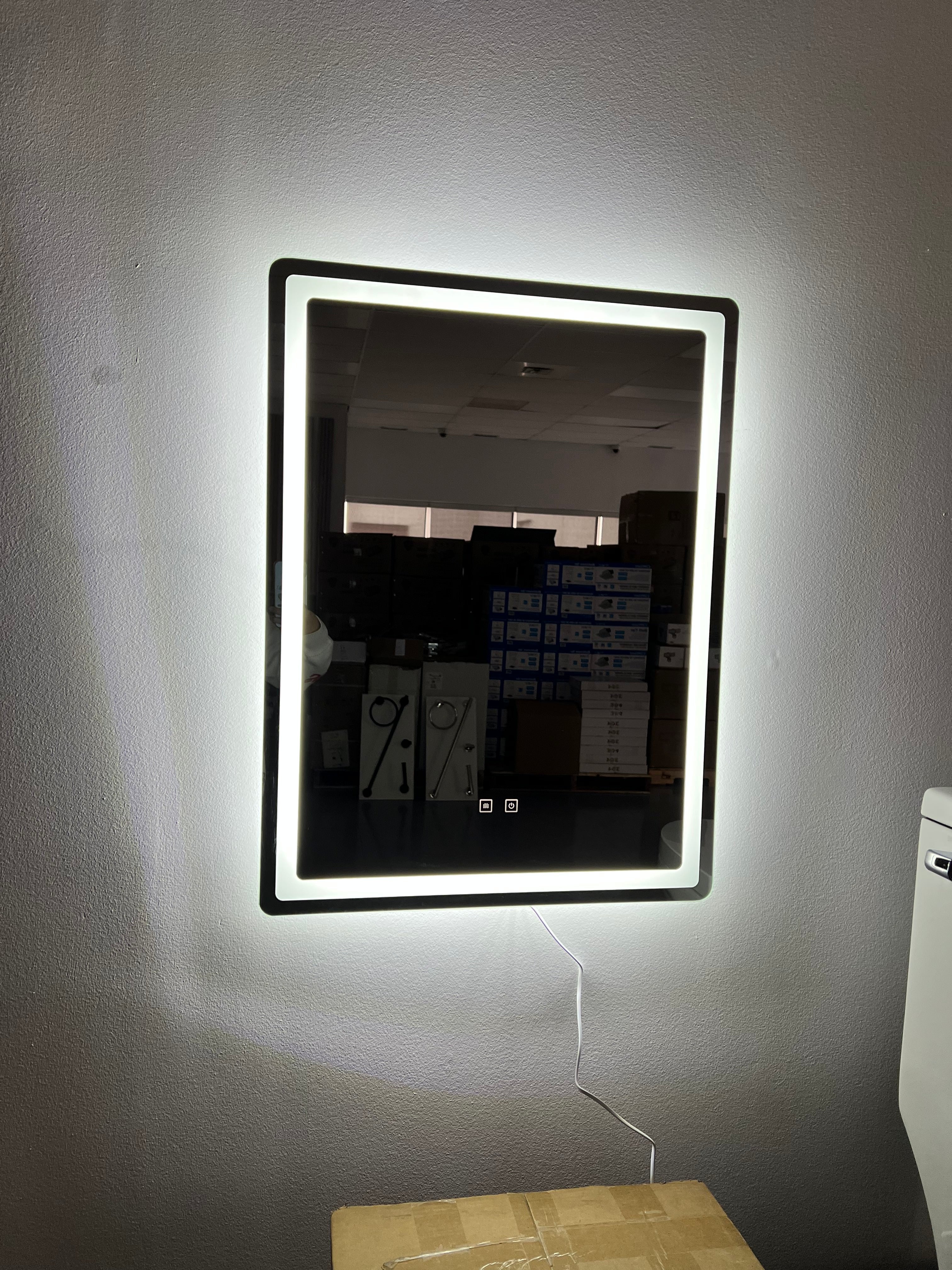 LED Vanity Mirror 24x32 – Anti-Fog, Touch Switch, Cool White image 2