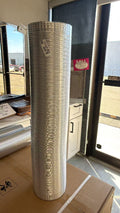 6" Aluminum Hard Flexible Pipe for Rangehood Venting Pipe Exhaust Fan Chrome 6"x4'x12'