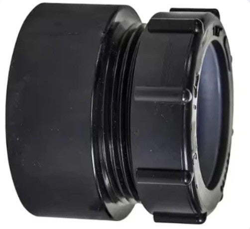 3383 ABS Trap Adapter Female W/Washer & P-nut 1-1/2" image 0