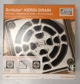 Schluter® KERDI-DRAIN Kit – ABS Drain with 4"x4" Stainless Steel Grate image 0