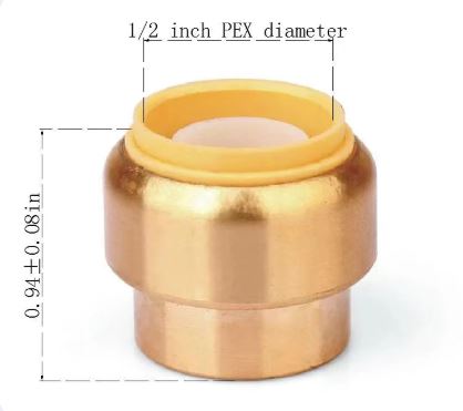 PEX Push-Fit End Stop – 1/2" | 10pcs/Bag (Model: 61701Q) image 0