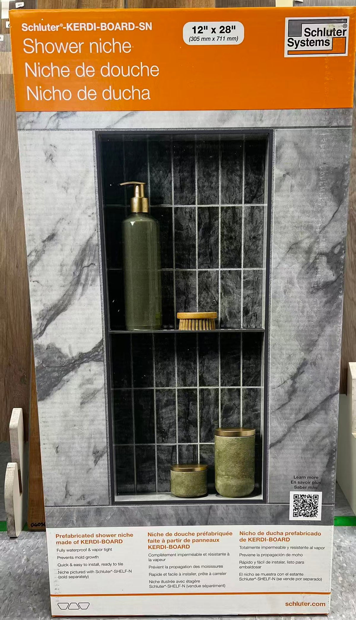 Schluter Kerdi-Board Shower Niche -12”x28”x3.5” image 0