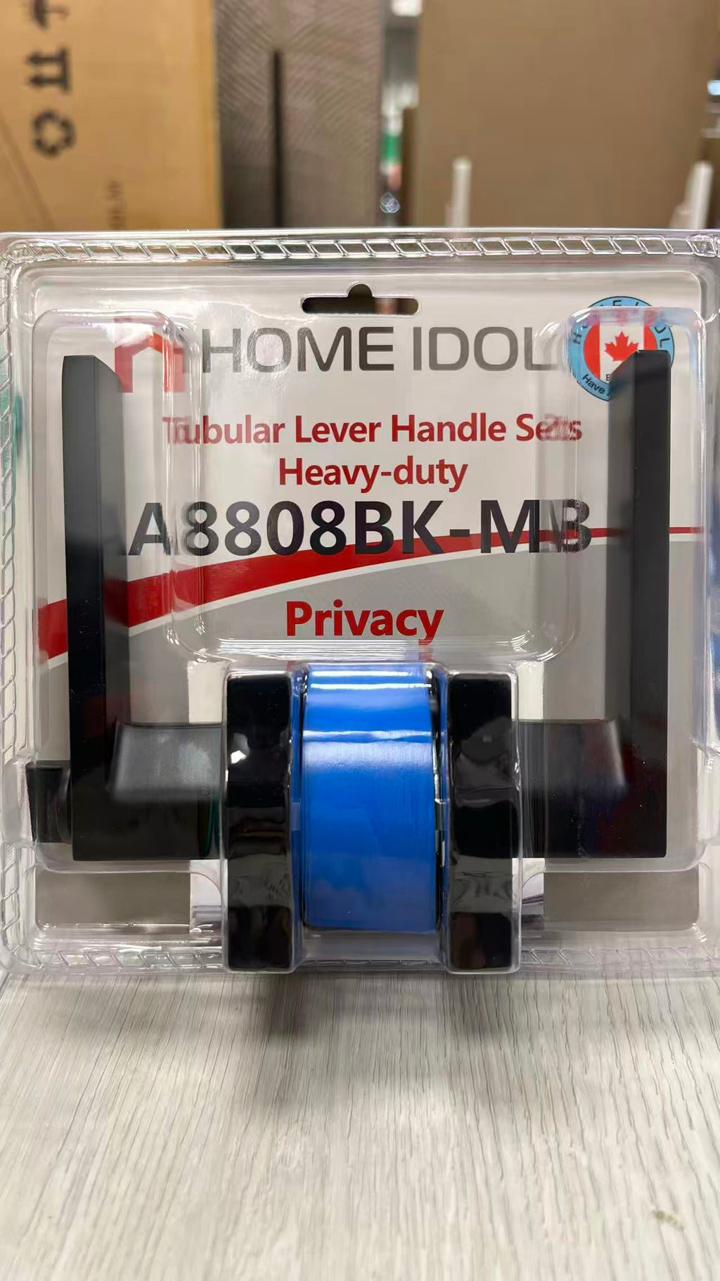 Heavy Duty Tubular Leverset Privacy Lock | Black | A2101BK-MB/A8808BK-MB