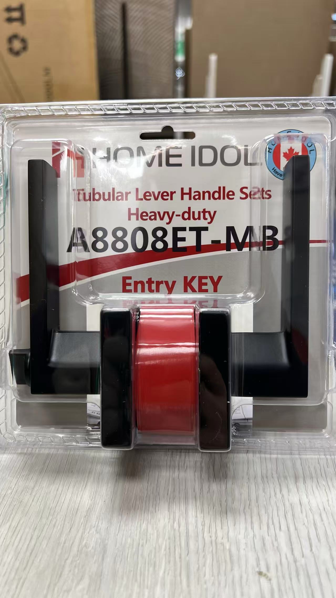 Heavy-Duty Entrance Lock with Key | Black | A2101ET-MB/A8808ET-MB