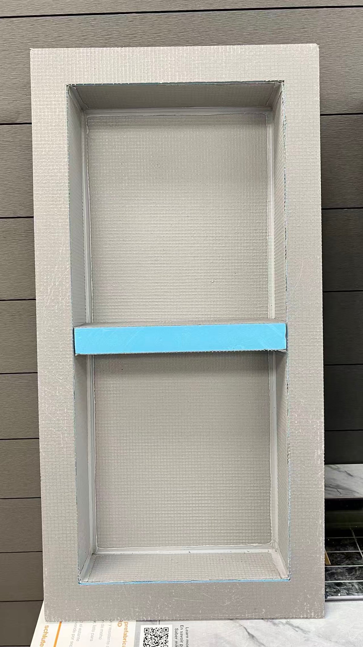 Grey Shower Niche XPS - 12"x28"x3.5"