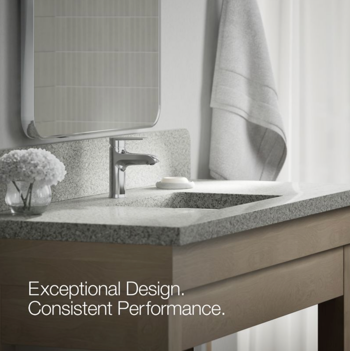 KOHLER K97060-4-CP Hint Single Hole Single-Handle Bathroom Faucet - Polished Chrome