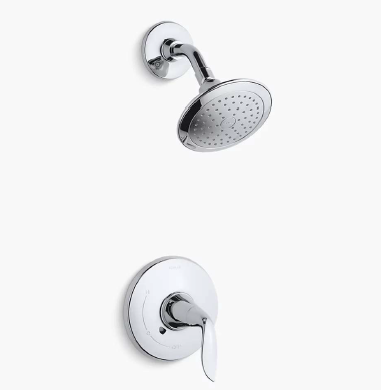 Kohler KTS5320-4-CP Refinia Rite-Temp Shower Trim with 2.5GPM Showerhead - Polished Chrome