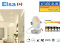 LED Panel Light 4"- 5CCT Round, White Trim | 10pcs per box