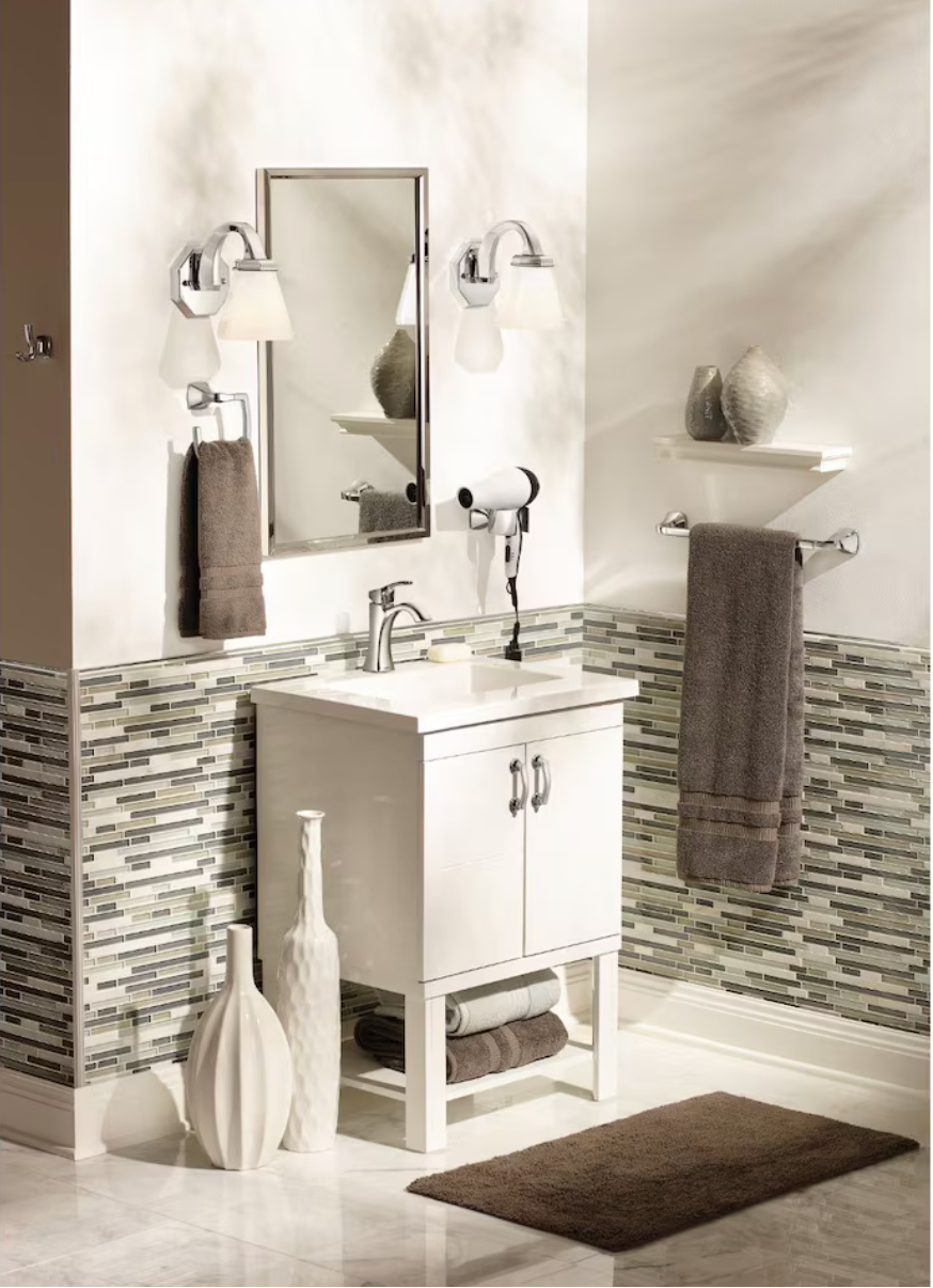 MOEN 6903 Voss Single Hole Single-Handle Bathroom Faucet - Chrome