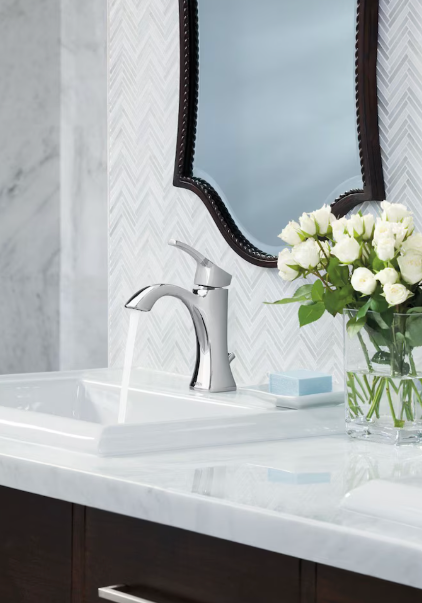 MOEN 6903 Voss Single Hole Single-Handle Bathroom Faucet - Chrome