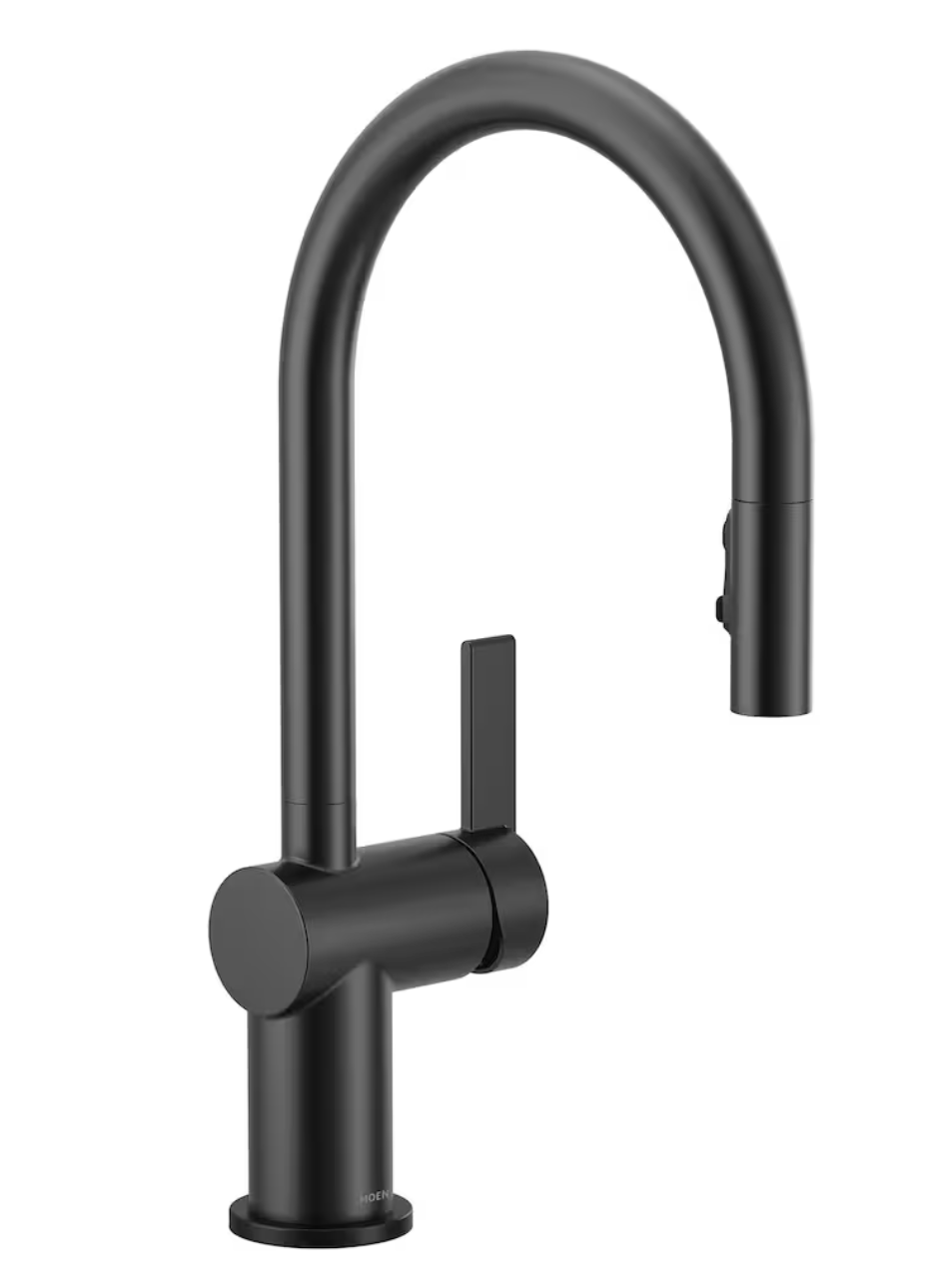 MOEN 7622BL Cia Pull Down Kitchen Faucet- Matte Black