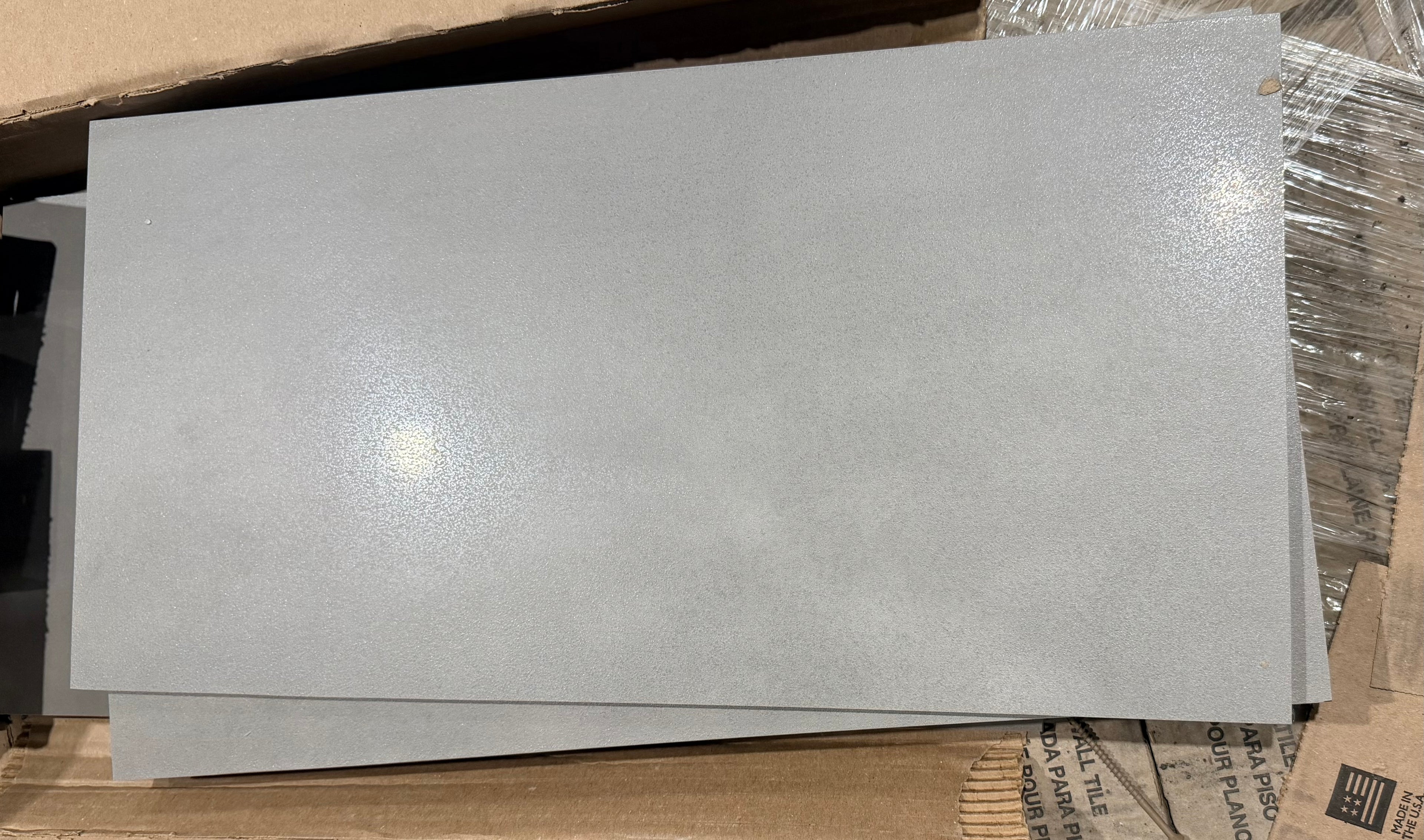 12"x24" American Olean Medium Grey NE13 Matte Porcelain Tile, $0.99/sq.ft (9pcs/box, 17.02sq.ft)