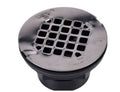 Oatey 42093 2" ABS Solvent Weld Shower Drain with Snap-In Stainless Steel Strainer