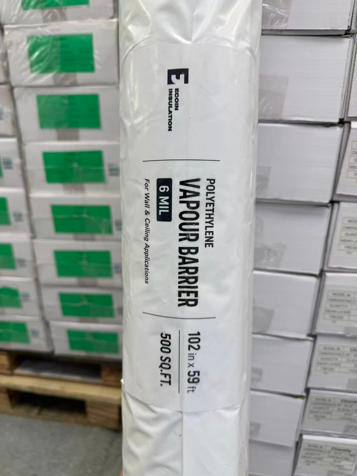 6mil Clear Poly Film Vapour & Moisture Barrier – 8.5' x 59' (500 sq.ft/roll)