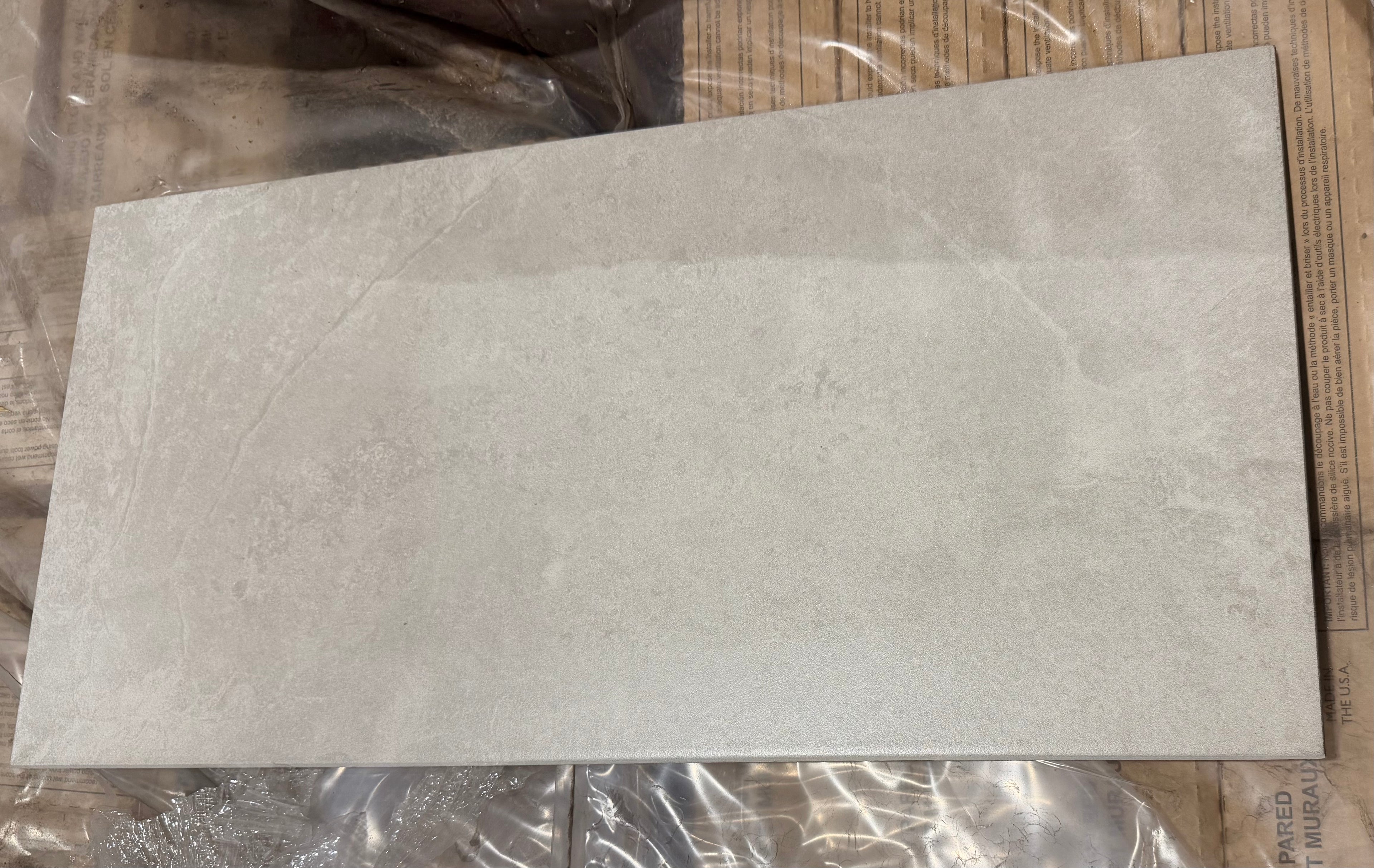 12"x24" Burrow Beige SQ21 Matte Porcelain Tile, $0.99/sq.ft (9pcs/box, 17.49sq.ft)