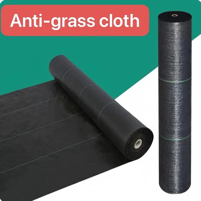 Anti-Grass Cloth Heavy Duty Control Fabric Black 40"x85' 280 sq.ft/roll