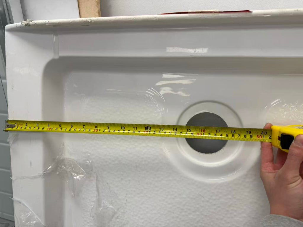 Acrylic Fiberglass Shower Bases Left Drain -  60" x 32" image 1