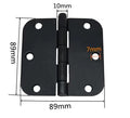 3.5" Interior Door Hinge Black (1pc) image 0
