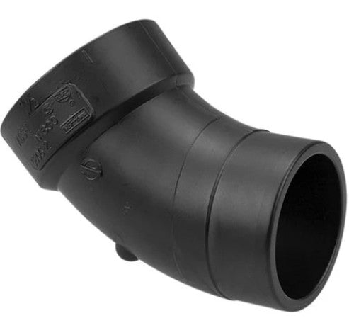 2886C ABS 45 Degree Short Elbow 2" image 0