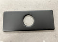 Black Bathroom Faucet Cover Plate – 6" Matte Finish image 0