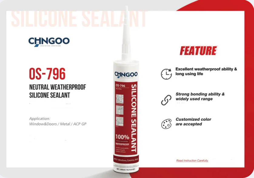 Neutral Silicone Sealant – White (OS-796) | 300ml Tube image 0