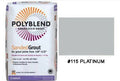 Sanded Tile Grout Plus #115 Platinum -25LB image 0